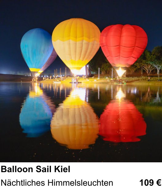 Kontrastreicher Fotoworkshop: Balloon Sail Kiel – Nächtliches Himmelsleuchten