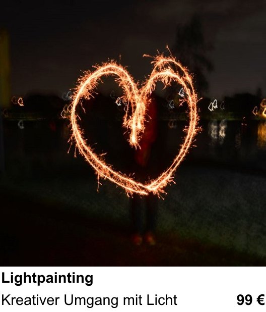 Lightpainting verständlich erklärt im Fotokurs Lübeck