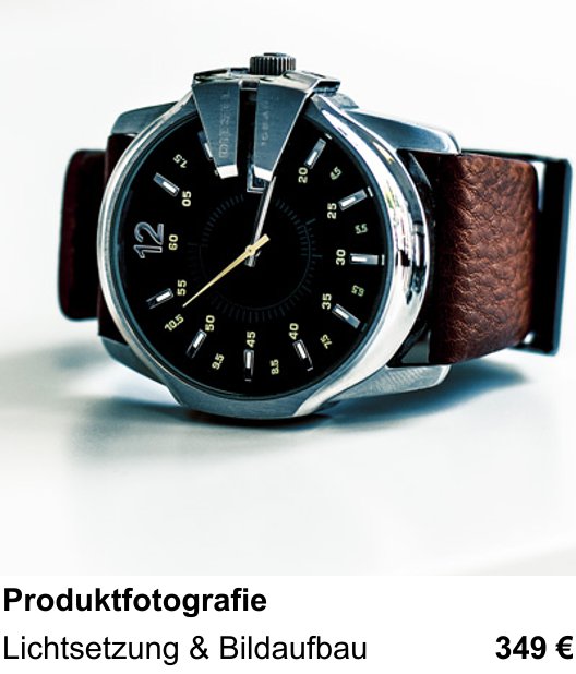 Produktfotografie verständlich erklärt im Fotokurs Lübeck