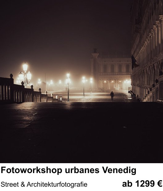 Kontrastreicher Fotoworkshop: Fotoworkshop urbanes Venedig – Street & Architekturfotografie