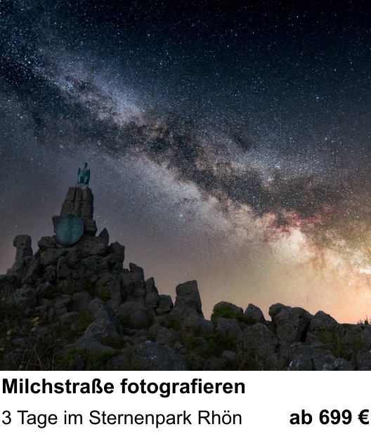 Kontrastreicher Fotoworkshop: Milchstraße fotografieren – 3 Tage im Sternenpark Rhön